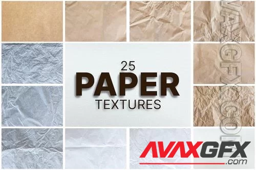 25 Different Paper Background Textures