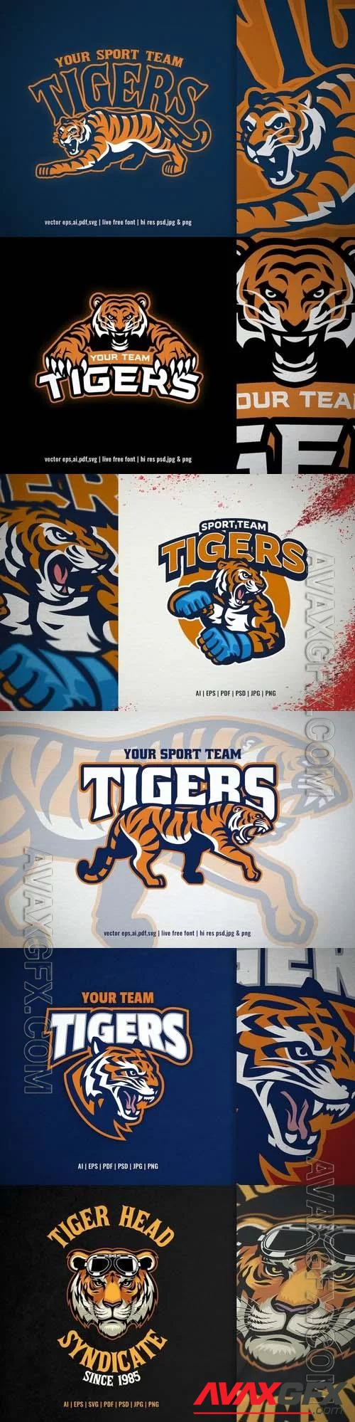 Tiger sport and e-sport logo