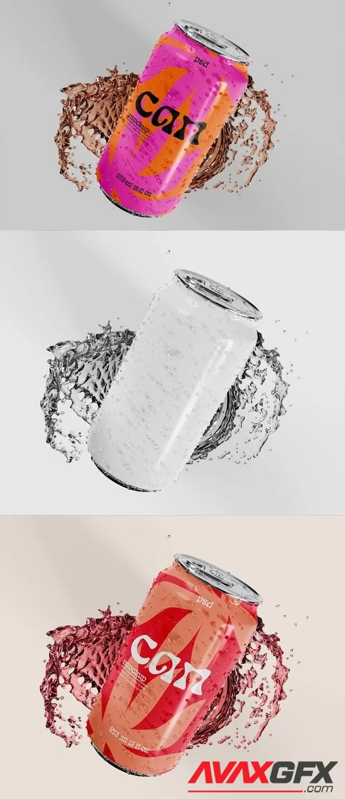 Soda or Bird Can Mockup MZ4MTSR [PSD]