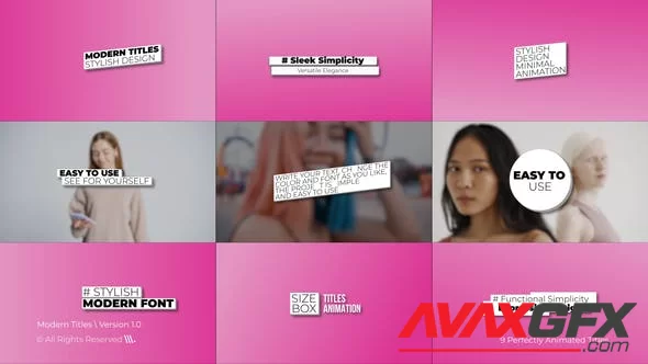 Modern Titles 1.0 | After Effects 46778982 [Videohive]