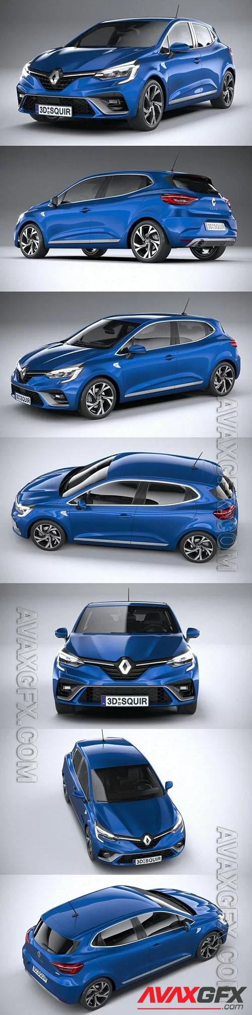 Renault Clio RS Line 2020 - 3d model