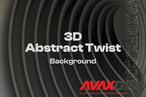 3D Abstract Twisted Line Background