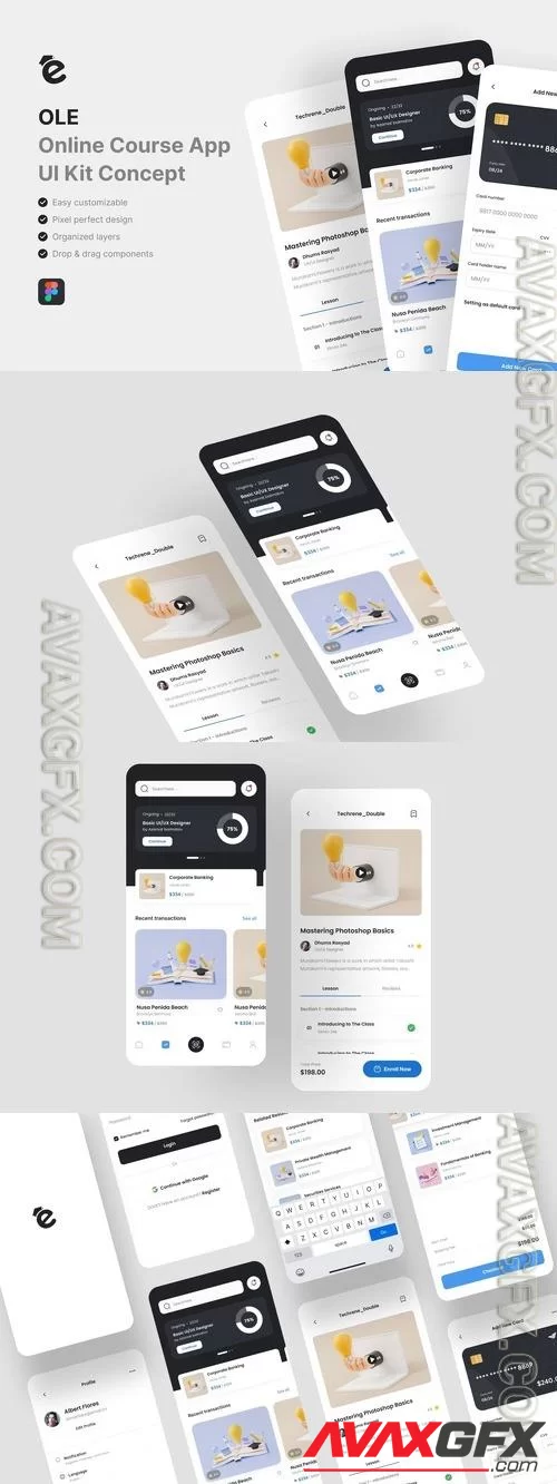 OLE - Online Course App UI Kit D4ZCL89