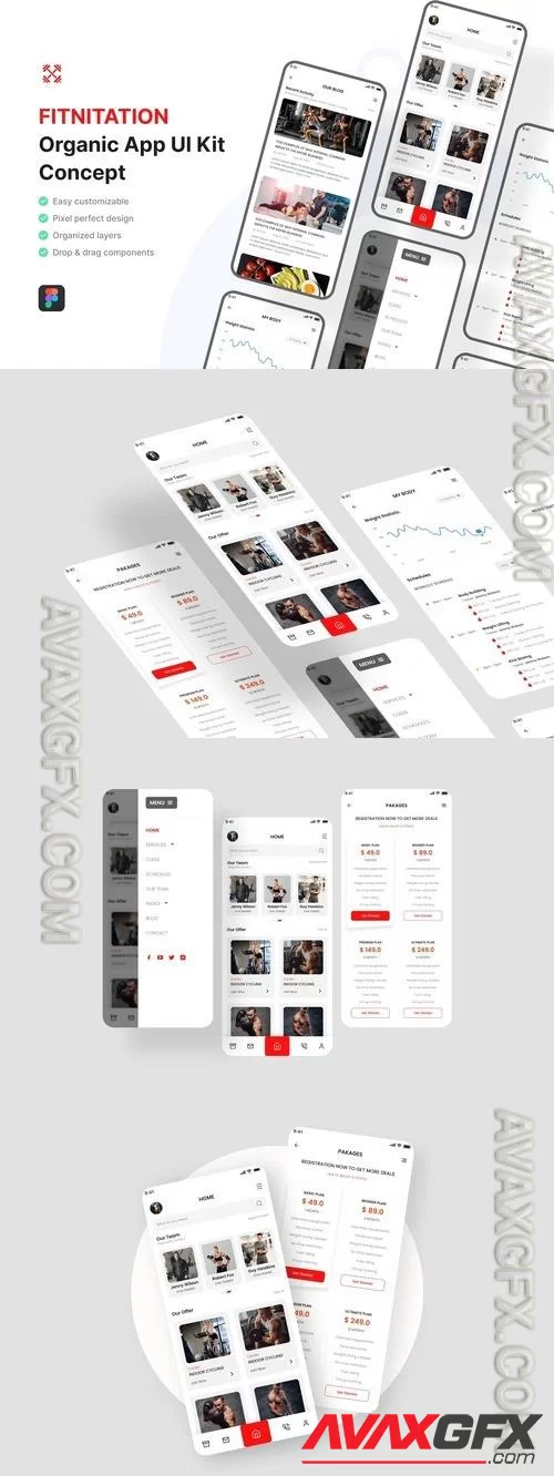 Fitness App UI Kit LQN29ST