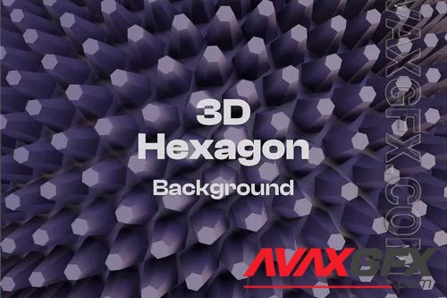 3D Modern Futuristic Hexagon Background