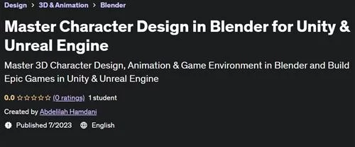 Master Character Design in Blender for Unity & Unreal Engine |  Download Free