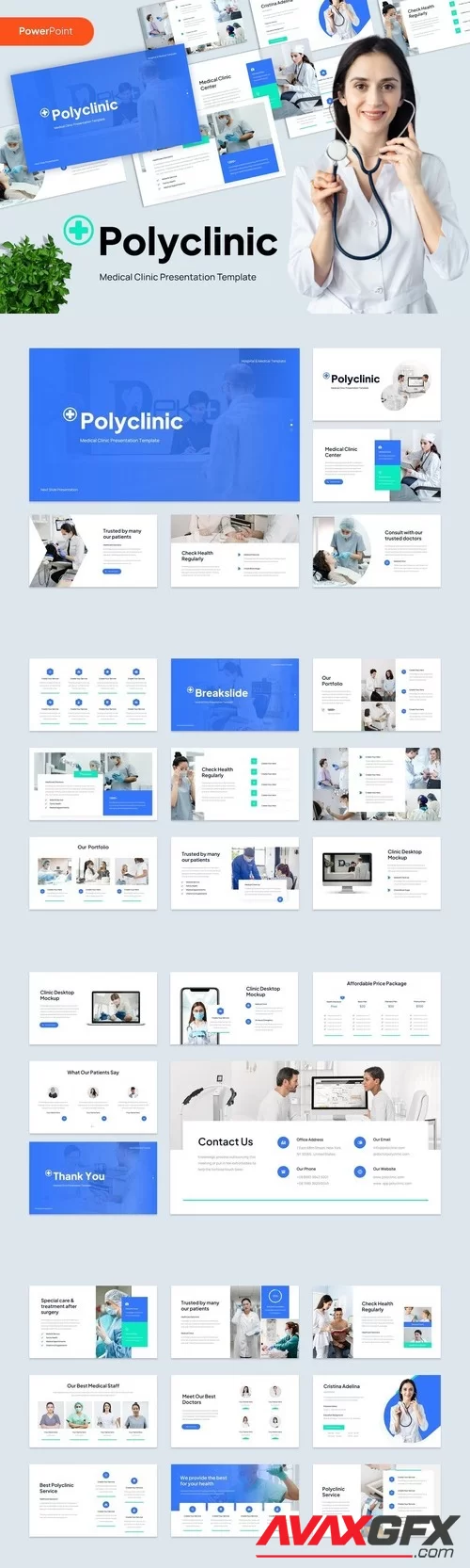 Polyclinic - Medical Clinic PowerPoint 9EHFUJB [PPTX]