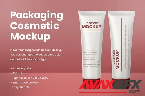 Cosmetic Product Mockup 6LCTPN7 [PSD]