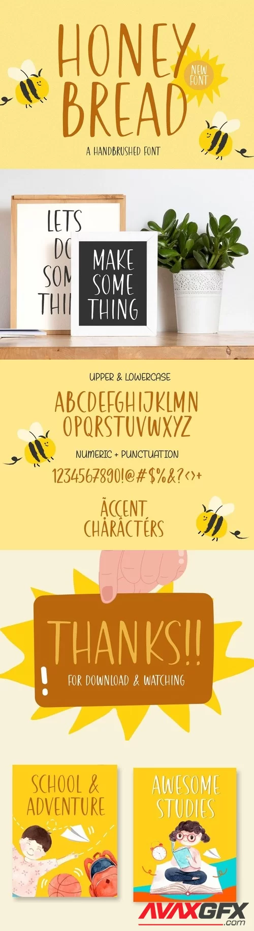 Honey Bread Handwriting Font