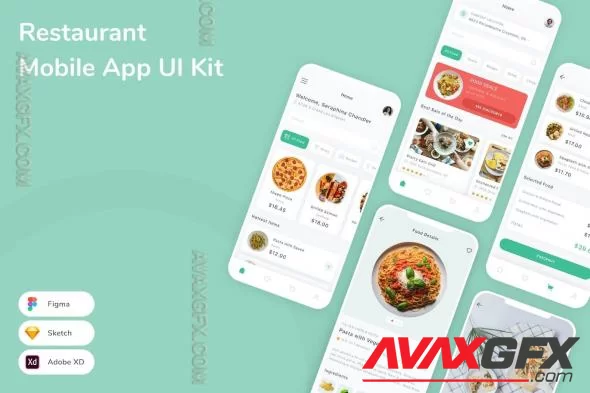 Restaurant Mobile App UI Kit JT3CJK5