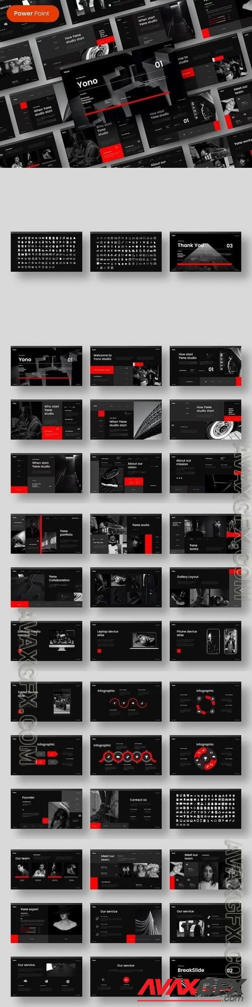 Yono - Business PowerPoint, Keynote and Google Slides Template