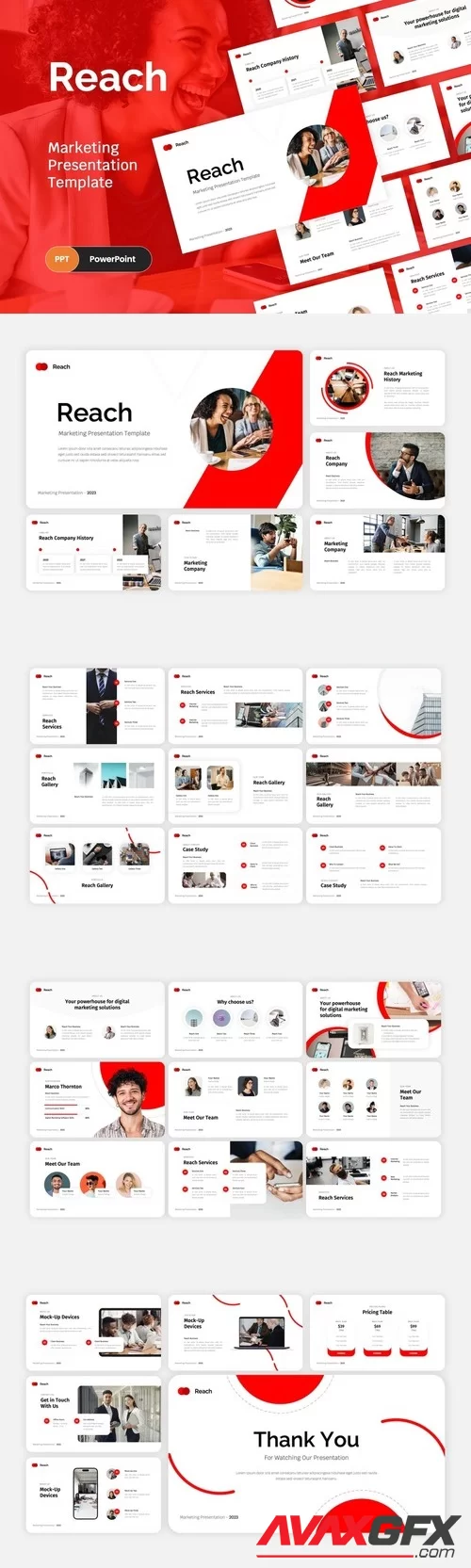 Reach - Marketing PowerPoint Template PPTX