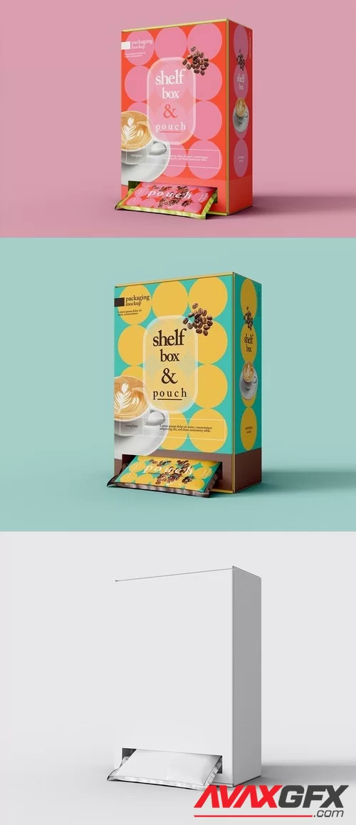 Shelf Box Packaging Mockup SZSCJDN [PSD]