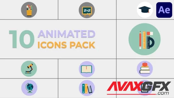 Education Icons for After Effects 46730177 [Videohive]