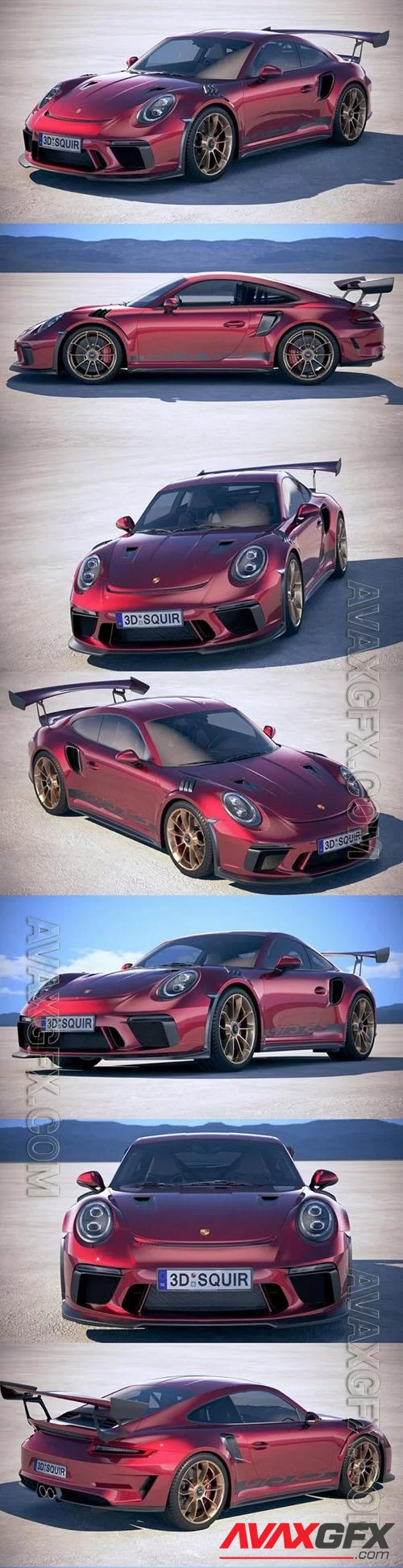 Porsche 911 GT3 RS 2019 - 3d model