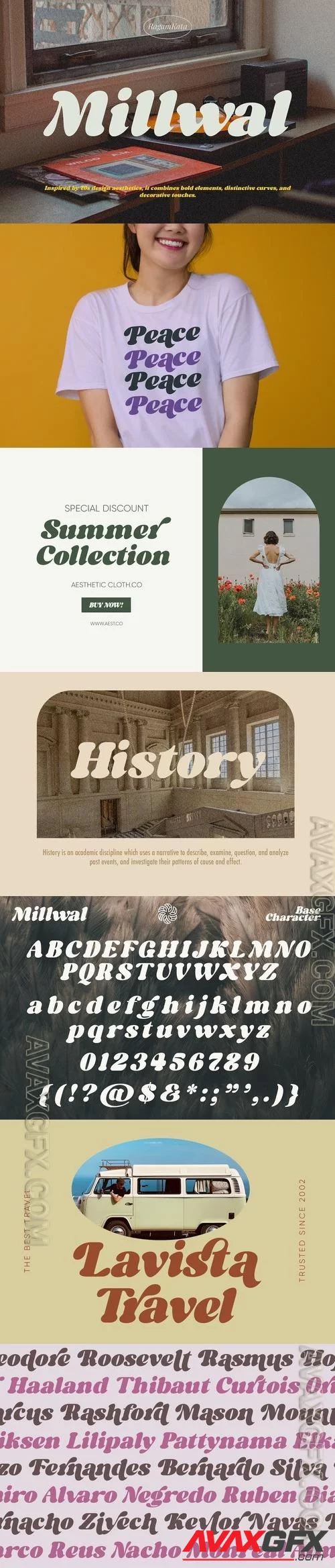 Millwal - Vintage Serif Font