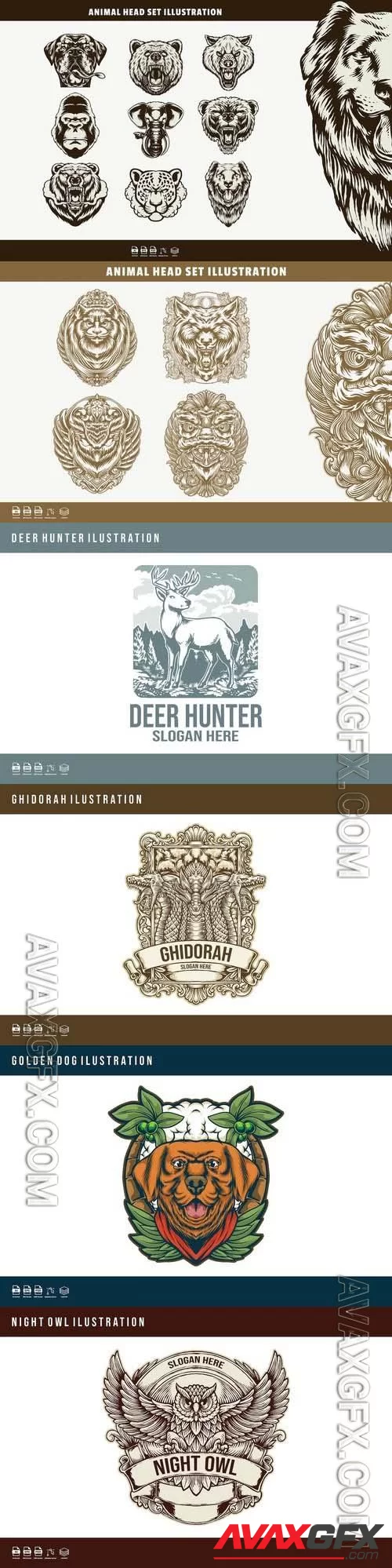 Vector illustration for design logos, labels vol 2