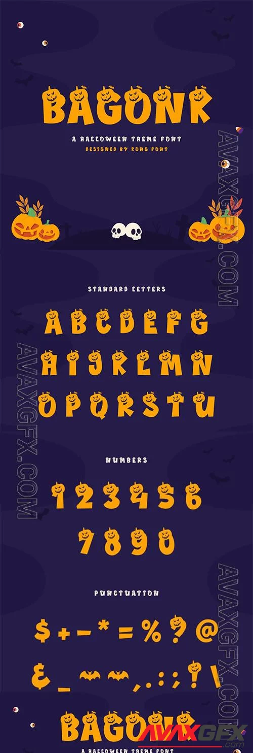 Bagonk Halloween Font