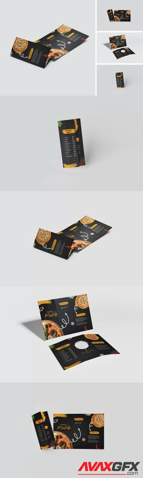 Trifold Brochure Mockup DW5SJ76 PSD