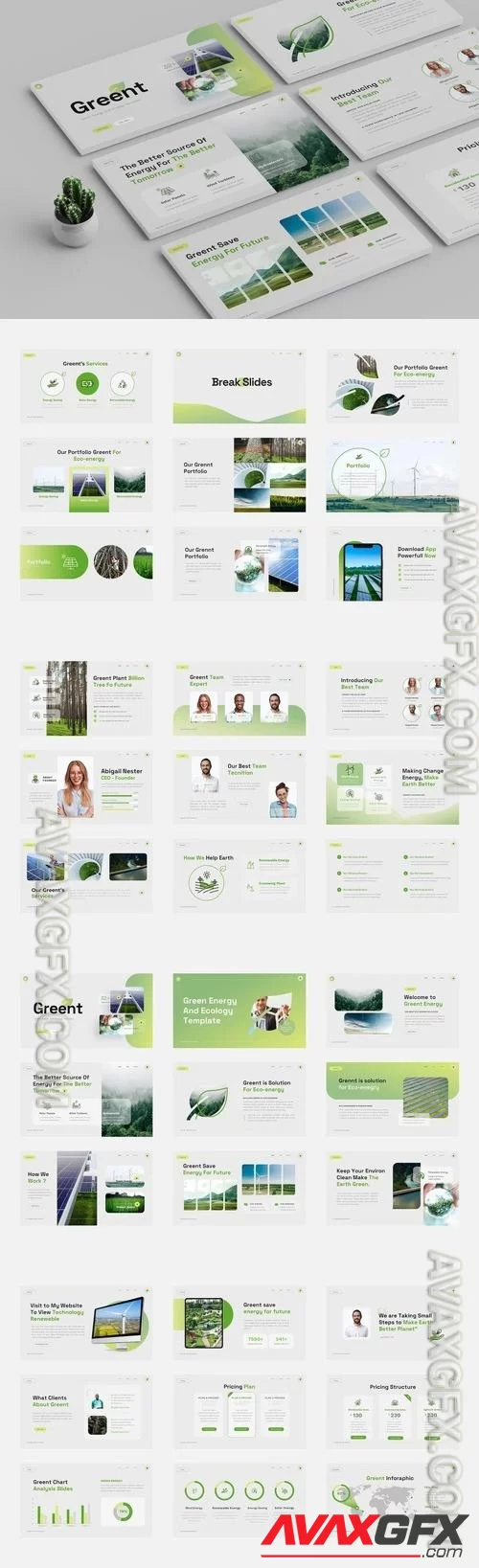 Green Energy and Ecology Powerpoint Template L9JVS54 [PPTX]