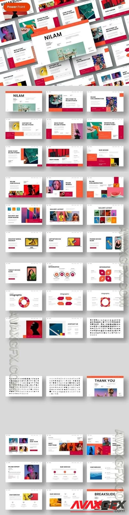 Nilam - Business PowerPoint, Keynote and Google Slides Template