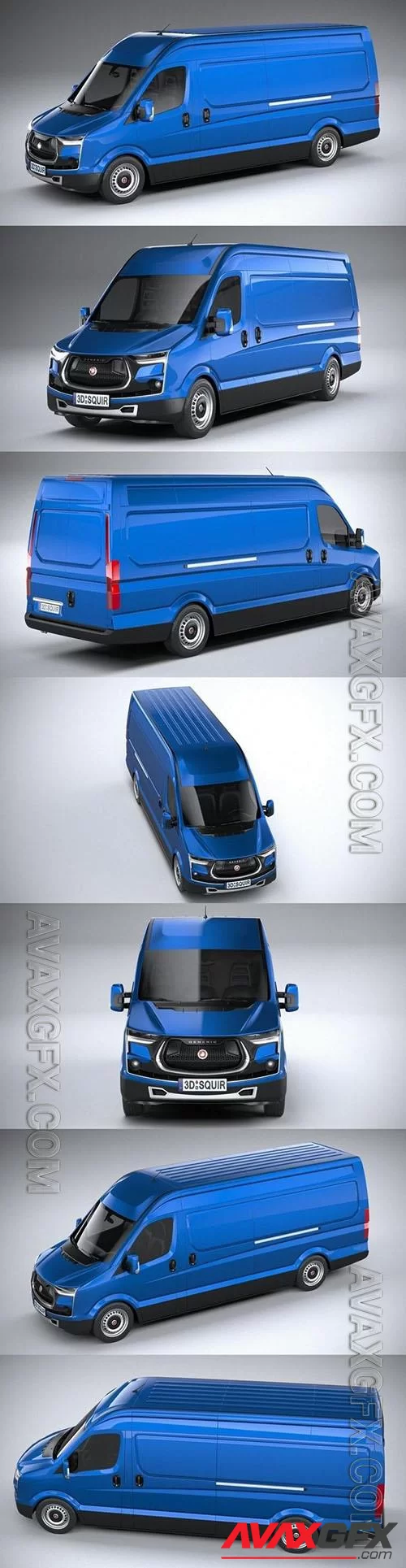 Generic Van Heavy 2020 - 3d model