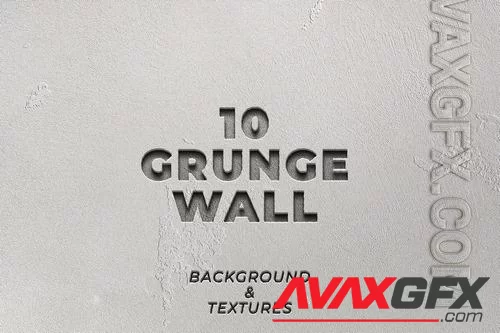 10 Grunge Cement Wall Texture Background