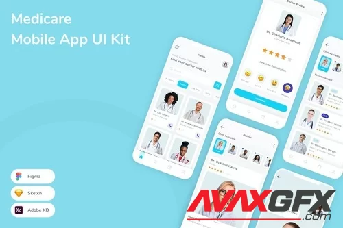 Medicare Mobile App UI Kit PLV8QWR [FIGMA]