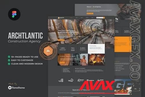 Archlantic - Construction Agency Figma Template BE7YKH6
