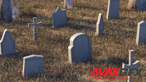 MA - Crosses And Tombstones On Grassy 1603966