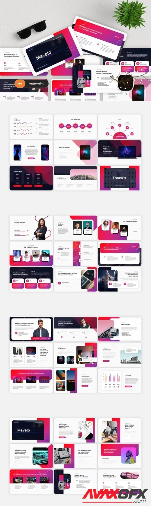 Mavelo - IT Technology PowerPoint Template