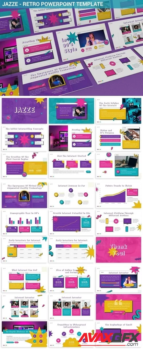 Jazze - Retro Powerpoint Template