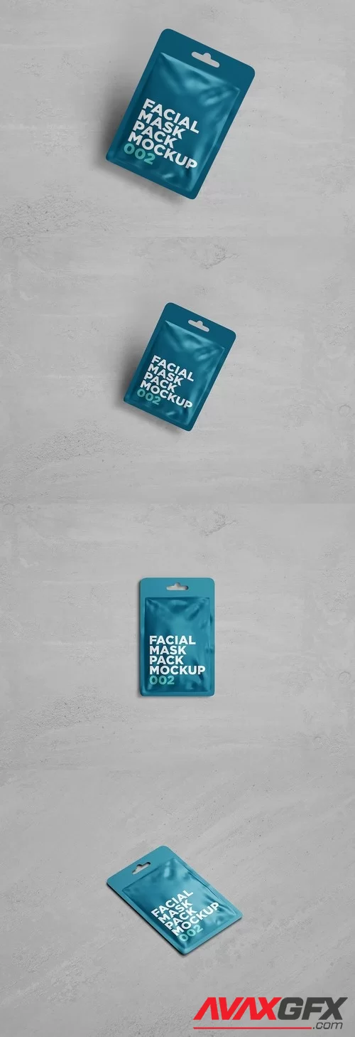 Facial Mask Pack Mockup 002 STPZ6V3 PSD