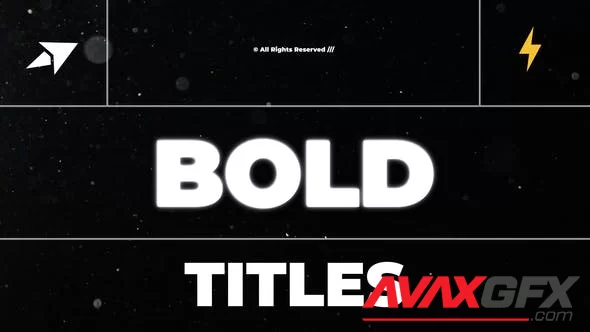Bold Titles | AE 46761615 [Videohive]