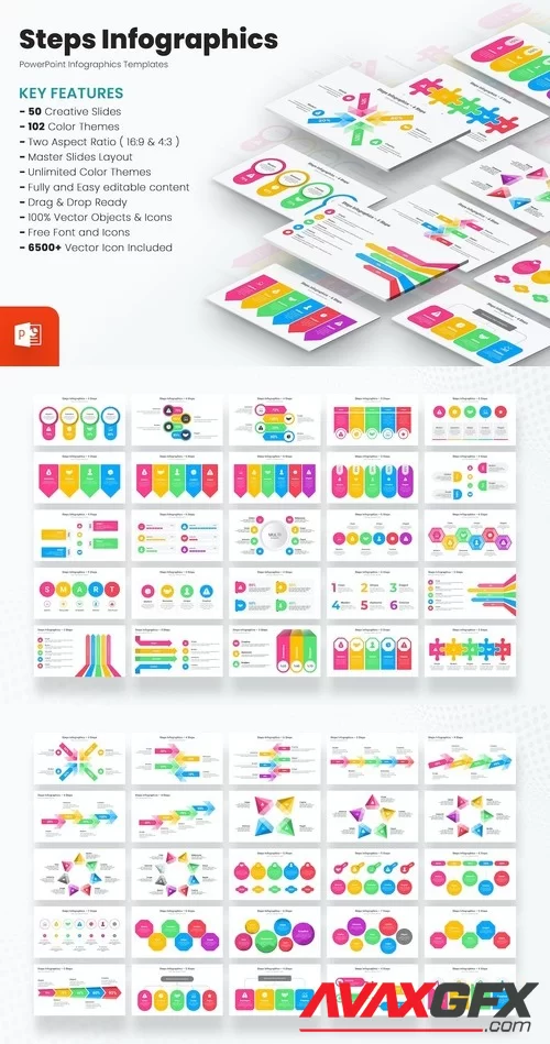 Steps Infographics PowerPoint Template LWCR5XC [PPTX]