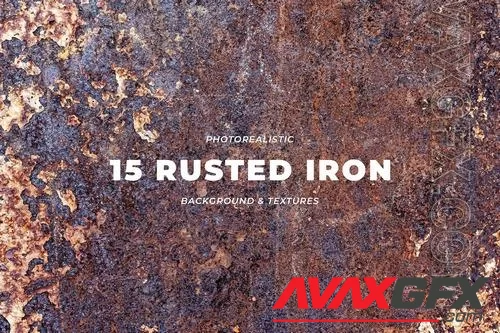 15 Rusted Iron Grunge Wall Texture Background