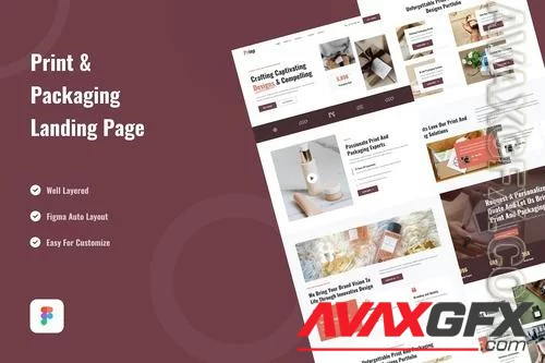 Print & Packaging Service Landing Page Website FW6UMVT
