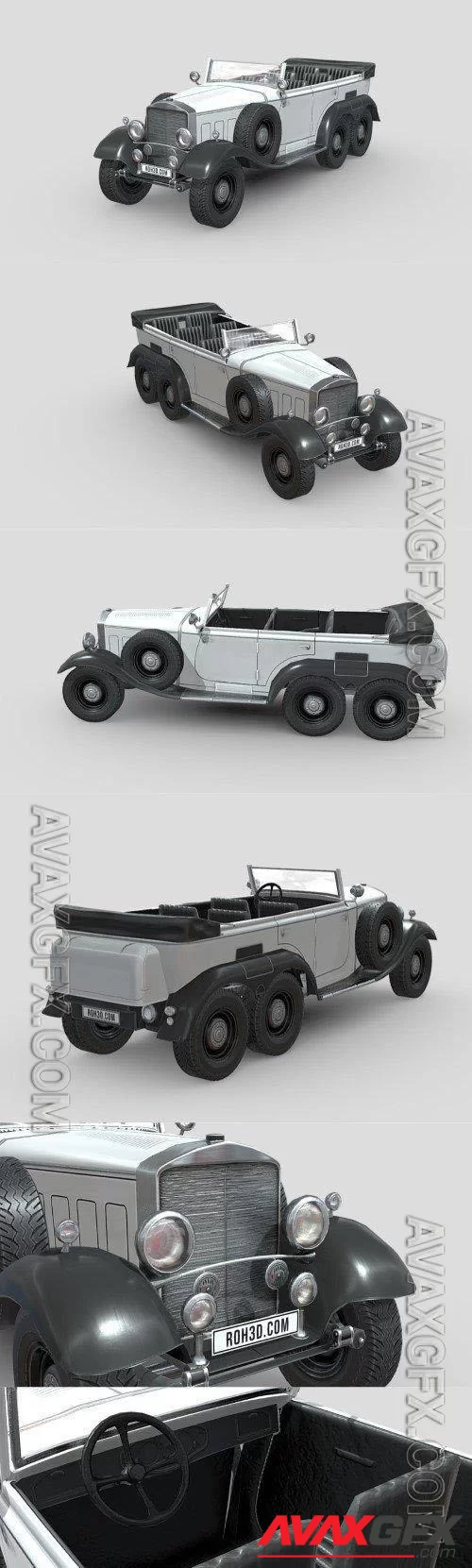 Mercedes-Benz W31 Type G4 1939 - 3d model