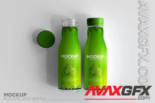 Juice Bottle Mockup VZGSRL8 [PSD]