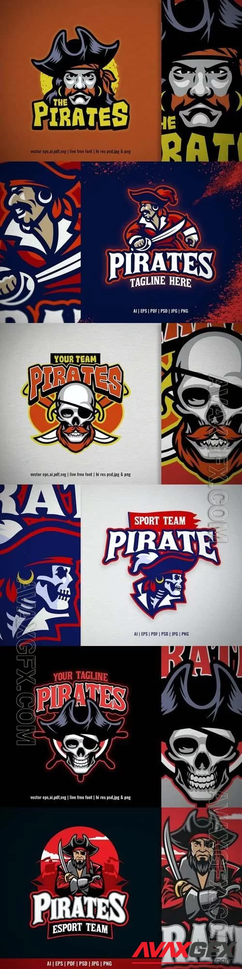 Pirate Captain for Sport and Esport Team Logo