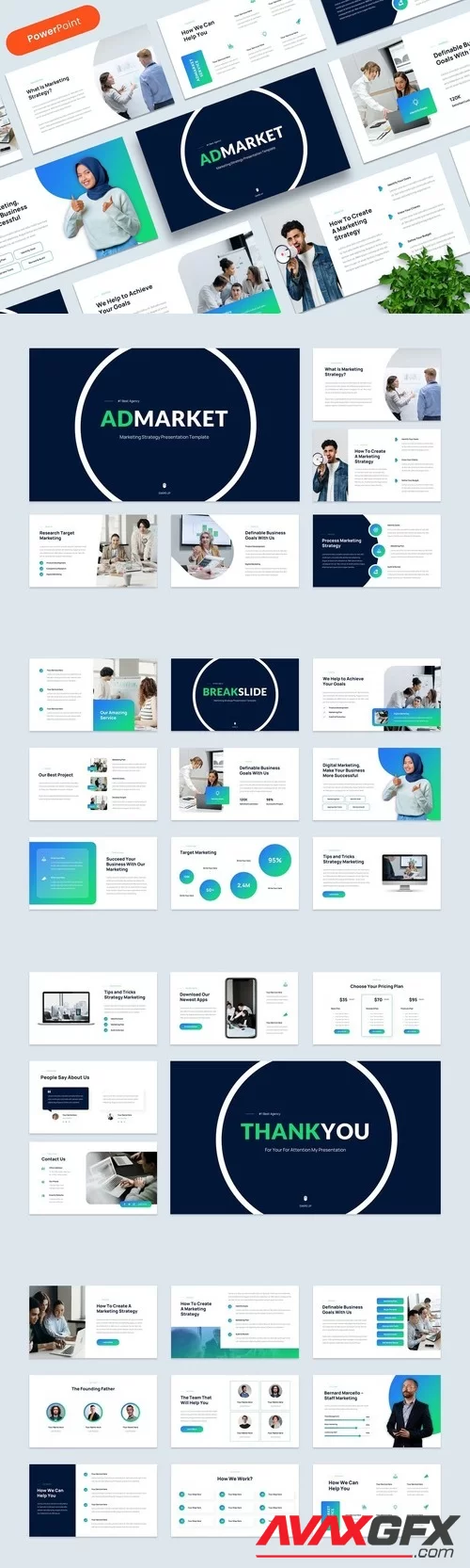 Admarket - Marketing Strategy PowerPoint JSZ3KBH [PPTX]