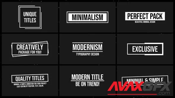 Modern Titles 3.0 | After Effects 46798082 [Videohive]