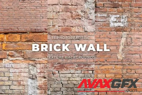 15 Red Brick Vintage Wall Texture Background