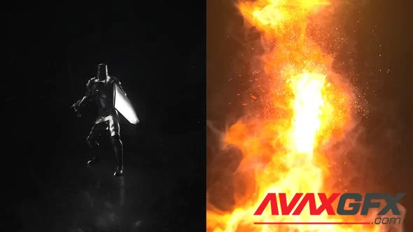 Fire Warrior Logo Reveal 46941819 [Videohive]