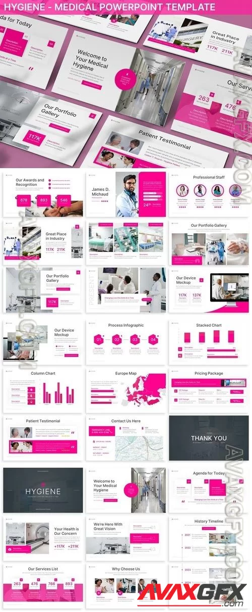 Hygiene - Medical Powerpoint Template B5AB2HL [PPTX]