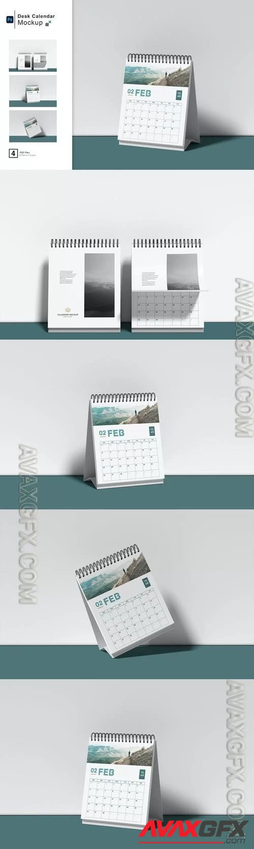Desk Calendar Mockup BJMY9QE [PSD]