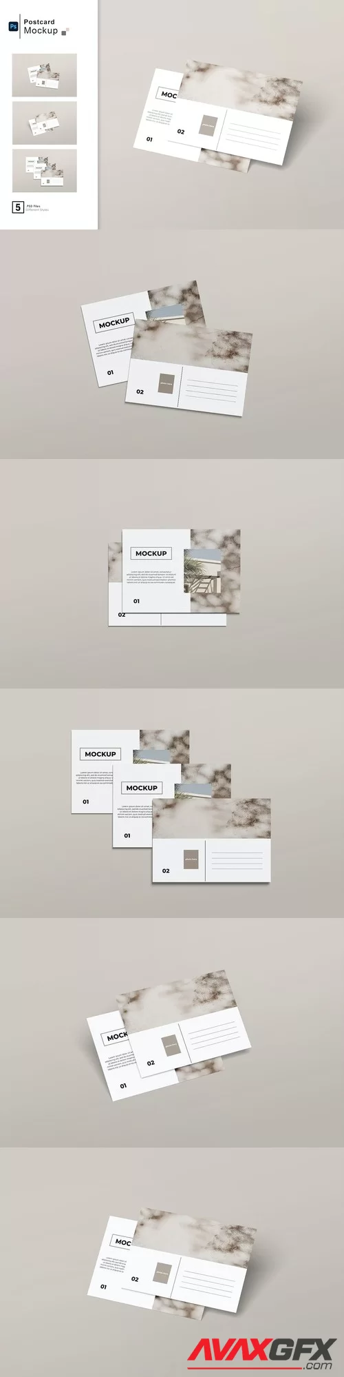 Postcard Mockup EJ8TBEH PSD