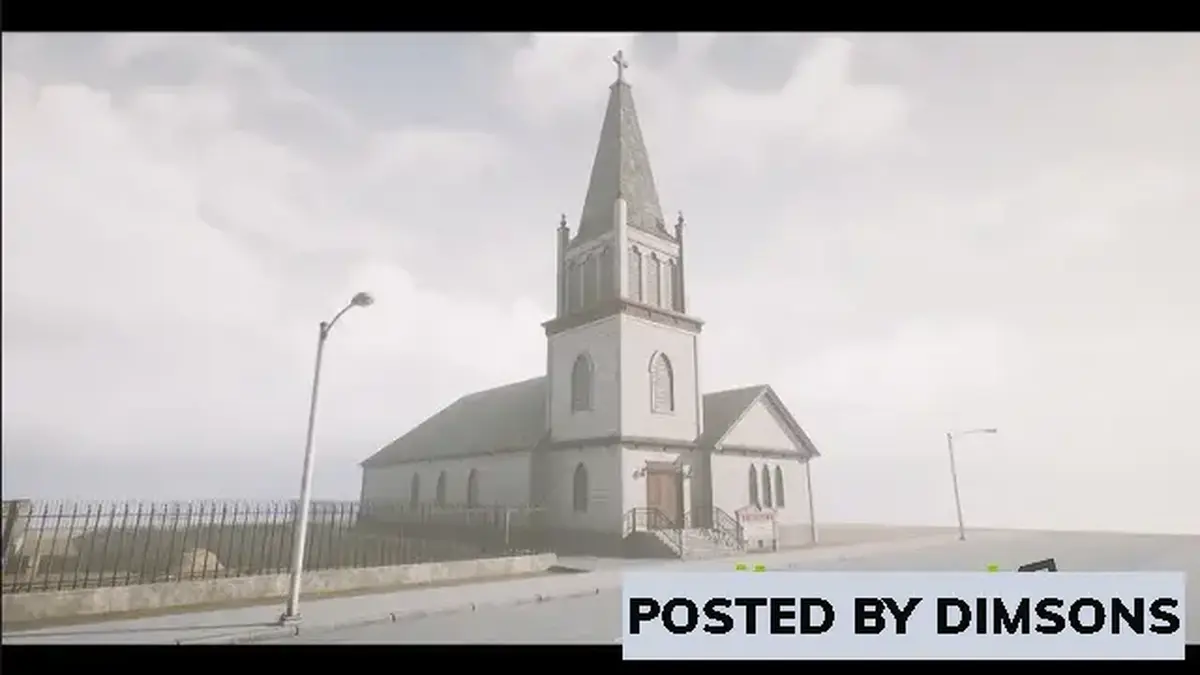 Unreal Engine Props Abandoned Church Building v4.18, 4.21-4.27, 5.0-5.2