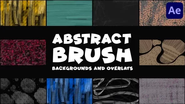 Abstract Brush Backgrounds And Overlays  After Effects 46868362 [Videohive]