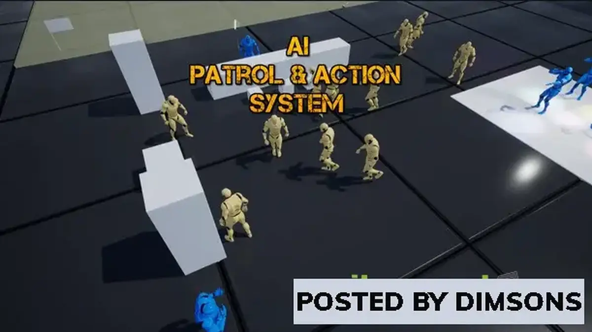 Unreal Engine Code Plugins AI Patrol & Action System v1.1 (4.27, 5.0)